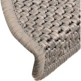 Trapmatten - Zilver - Stof - Wasbaar - Antislip - Set van 15