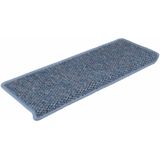 vidaXL Trapmatten - Blauw - Stof - Set van 15