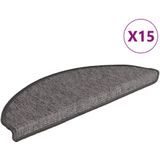 vidaXL Trapmatten - Grijs en Beige - Antislip - 15 Stuks