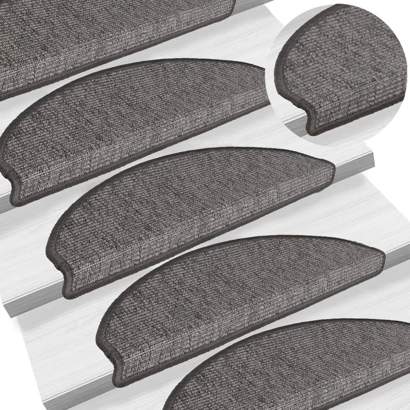 vidaXL Trapmatten - Grijs en Beige - Antislip - 15 Stuks