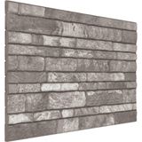 Vidaxl - 3D-Wandpaneele 10 Stk. Dunkelgrau Backstein-Optik eps