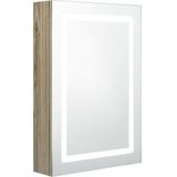 VidaXL-Badkamerkast-met-spiegel-en-LED-50x13x70-cm-eikenkleurig