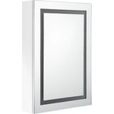 VidaXL-Badkamerkast-met-spiegel-en-LED-50x13x70-cm-glanzend-wit