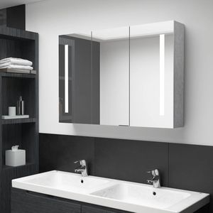 VidaXL-Badkamerkast-met-spiegel-en-LED-89x14x62-cm-betongrijs