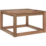 vidaXL Tuintafel pallet 60x60x36,5 cm geïmpregneerd grenenhout bruin