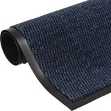 Deurmat - Blauw - 100% PP - Antislip Rubberen Onderkant