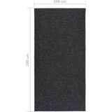 vidaXL - Droogloopmat - Antraciet - 70% PP en 30% PES
