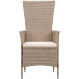 Vidaxl - 5-tlg. Garten-Essgruppe Beige