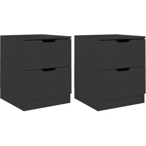 vidaXL-Nachtkastjes-2-st-40x40x50-cm-spaanplaat-zwart