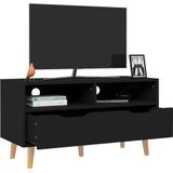 VidaXL TV-meubel 90x40x48,5 cm Spaanplaat Zwart