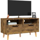 VidaXL TV-meubel 90x40x48,5 cm - Spaanplaat - Gerookt Eikenkleurig