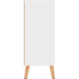 VidaXL Dressoir 60x30x72 cm - Hoogglans Wit - Spaanplaat