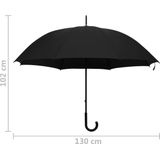 vidaXL-Paraplu-130-cm-zwart