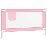 Vidaxl - Kleinkind-Bettschutzgitter Rosa 140x25 cm Stoff