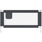 vidaXL Kleinkind-Bettschutzgitter Dunkelgrau 160x25 cm Stoff