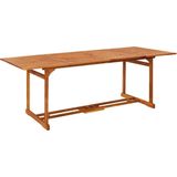 VidaXL Tuintafel 220x90x75 cm - Massief Acaciahout