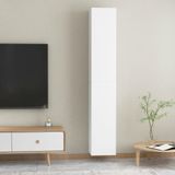 VidaXL TV-meubel 2 st 30,5x30x90 cm Spaanplaat Wit