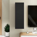 vidaXL TV-Schrank Schwarz 30,5x30x90 cm Holzwerkstoff