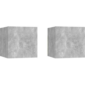 vidaXL-Tv-wandmeubelen-2-st-30,5x30x30-cm-betongrijs