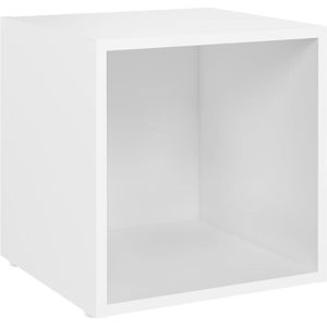 vidaXL TV-Schrank Weiß 37x35x37 cm Holzwerkstoff