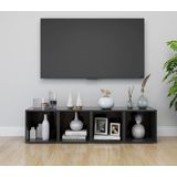 VidaXL TV-meubelen 2 st 37x35x37 cm Spaanplaat Grijs