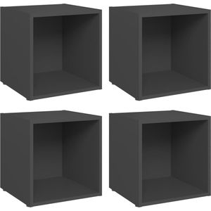 vidaXL-Tv-meubelen-4-st-37x35x37-cm-spaanplaat-grijs