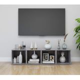 VidaXL TV-meubel 2 st 37x35x37 cm Spaanplaat Betongrijs