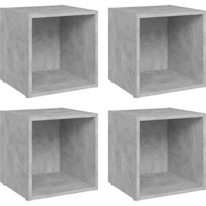 vidaXL-Tv-meubelen-4-st-37x35x37-cm-spaanplaat-betongrijs