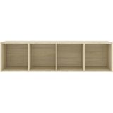 vidaXL-Tv-meubel-142,5x35x36,5-cm-spaanplaat-sonoma-eikenkleurig