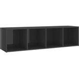 vidaXL-Tv-meubel-142,5x35x36,5-cm-spaanplaat-hoogglans-grijs