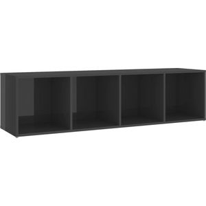 vidaXL-Tv-meubel-142,5x35x36,5-cm-spaanplaat-hoogglans-grijs