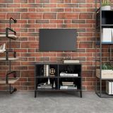 VidaXL Tv-meubel met Metalen Poten 69,5x30x50 cm - Grijs
