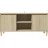 vidaXL-Tv-meubel-met-houten-poten-103,5x35x50-cm-sonoma-eikenkleurig