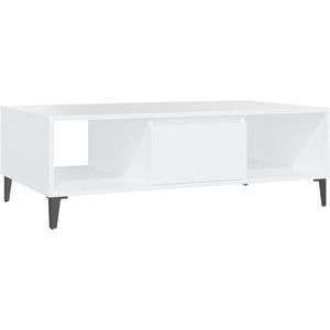 VidaXL Salontafel 103,5x60x35 cm - Spaanplaat Wit