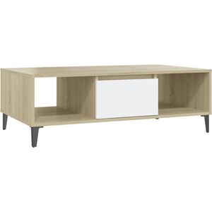 VidaXL-Salontafel-103,5x60x35-cm-spaanplaat-wit-en-sonoma-eikenkleurig