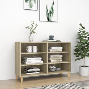 VidaXL Dressoir 103,5x35x70 cm - Bewerkt Hout - Sonoma Eikenkleurig