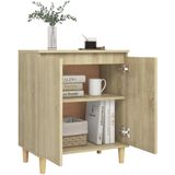 vidaXL-Dressoir-met-houten-poten-60x35x70-cm-spaanplaat-sonoma-eiken