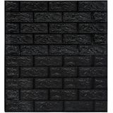 VidaXL-3D-behang-zelfklevend-20-st-bakstenen-zwart