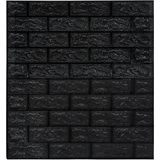VidaXL-3D-behang-zelfklevend-40-st-bakstenen-zwart