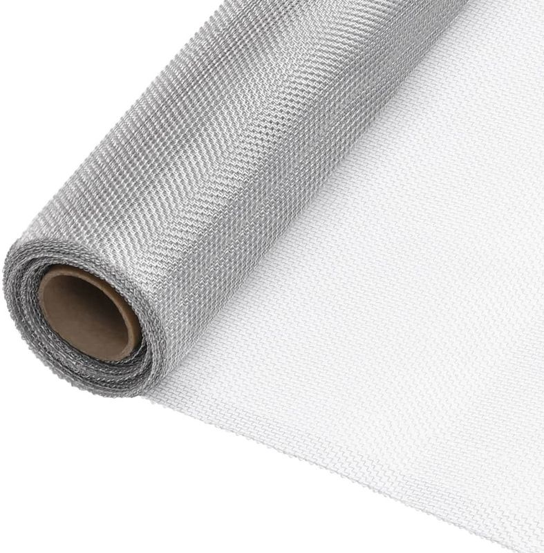 vidaXL Fliegengitter Aluminium 80x2000 cm Silbern