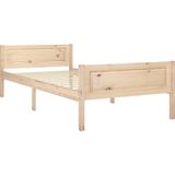 VidaXL Bedframe Massief Grenenhout 90x200 cm