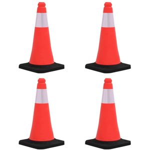 Vidaxl verkeerskegel reflecterend 50 cm rood en wit 10 st Vidaxl verkeerskegel reflecterend 50 cm rood en wit 10 st