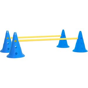 vidaXL - Hindernissenset - voor - honden - blauw - en - geel