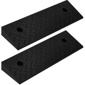 vidaXL Oprijhulpen - Rubber - Zwart - 2 Stuks
