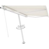 vidaXL Standmarkise Automatisch 300x250 cm Cremeweiß
