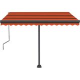 vidaXL Standmarkise Automatisch 300x250 cm Orange/Braun