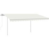 Vidaxl - Markise Automatisch mit led & Windsensor 4x3 m Creme