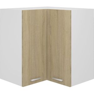 vidaXL Eckhängeschrank Lyon Sonoma-Eiche 57x57x60 cm Holzwerkstoff