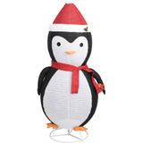 vidaXL Weihnachtsdekoration Pinguin-Figur LED Luxus-Gewebe 180 cm