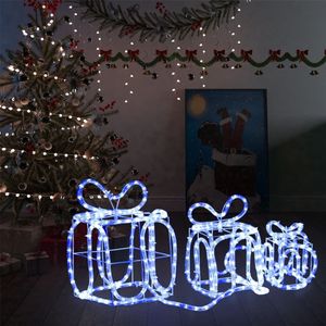 Weihnachtsdekoration Geschenkboxen mit 180 LEDs Indoor Outdoor vidaXL